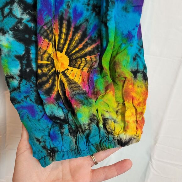 Katmandu Tie-Dye Balloon Leg Harem Pants Women's One Size S-L Rayon Hippie Boho - Picture 4 of 11